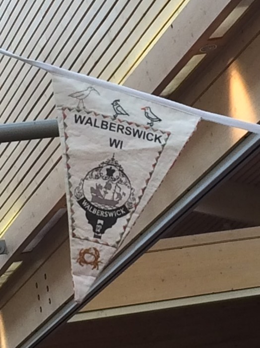 Walberswick pennant on display at the Federation Annual Meeting, March 2017